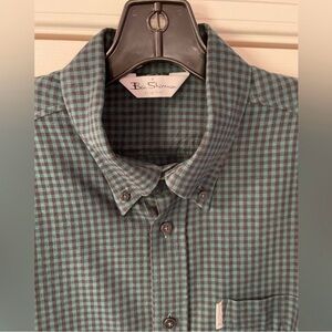 Ben Sherman Green and Black Checkered Shirt